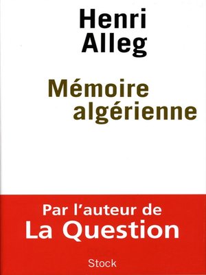 cover image of Mémoire algérienne